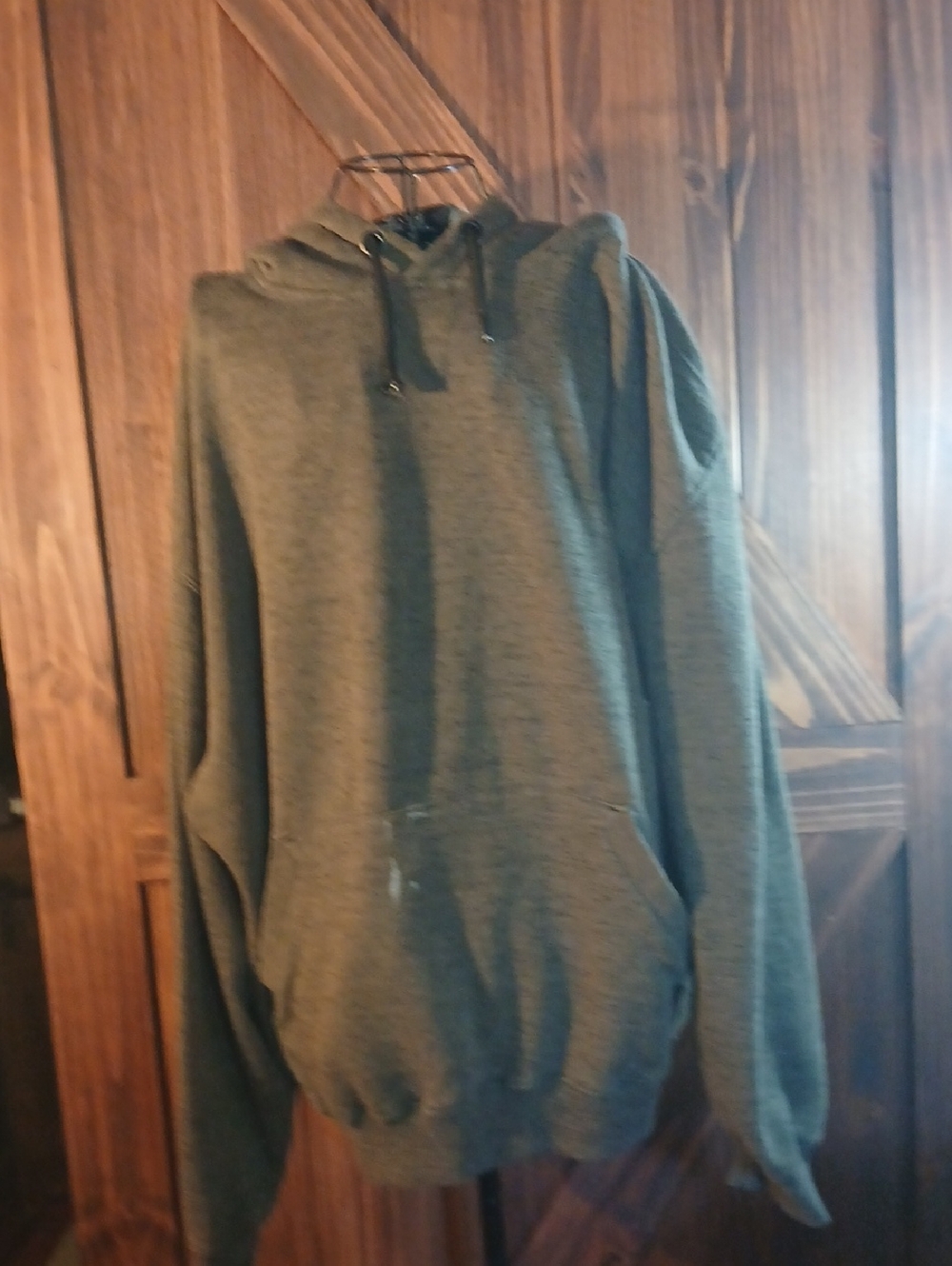 Men's Hooded Pullover Sweatshirt - Gray